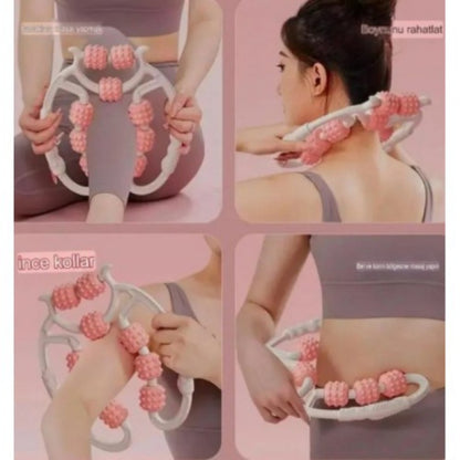 Selülit Giderici Masaj Aleti 9 Tekerlekli Lenf Drenaj Rulosu